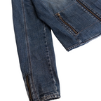 Esprit Denim Zip Jacket | Mid Wash