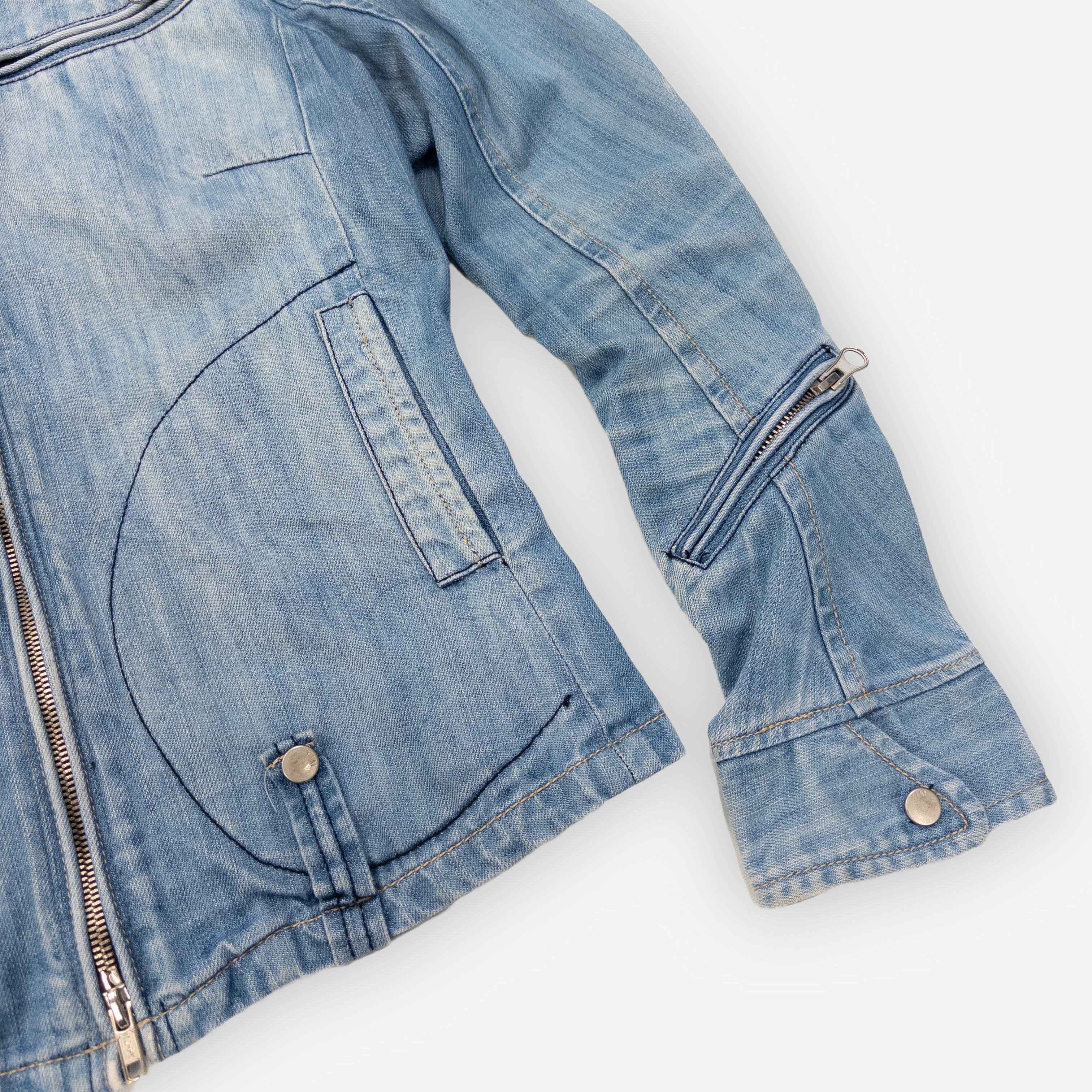 Yes! Miss Denim Zip Jacket | Light Blue Wash