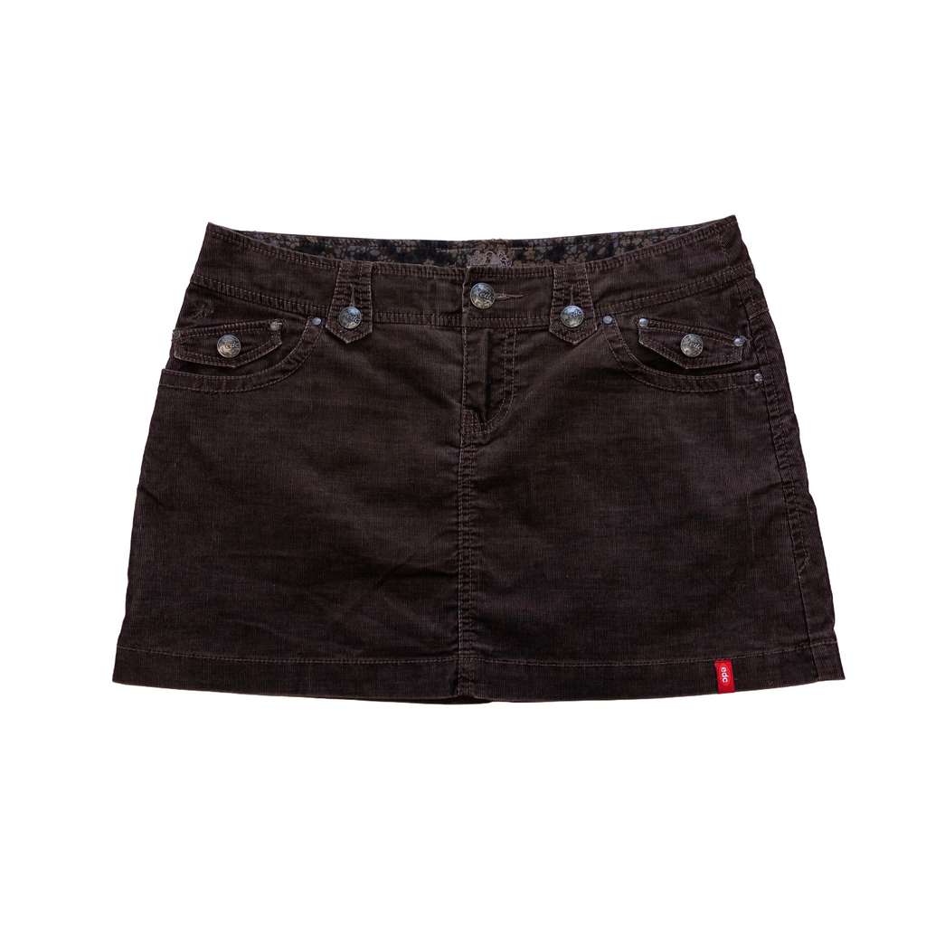 Edc Corduroy Mini Skirt | Brown
