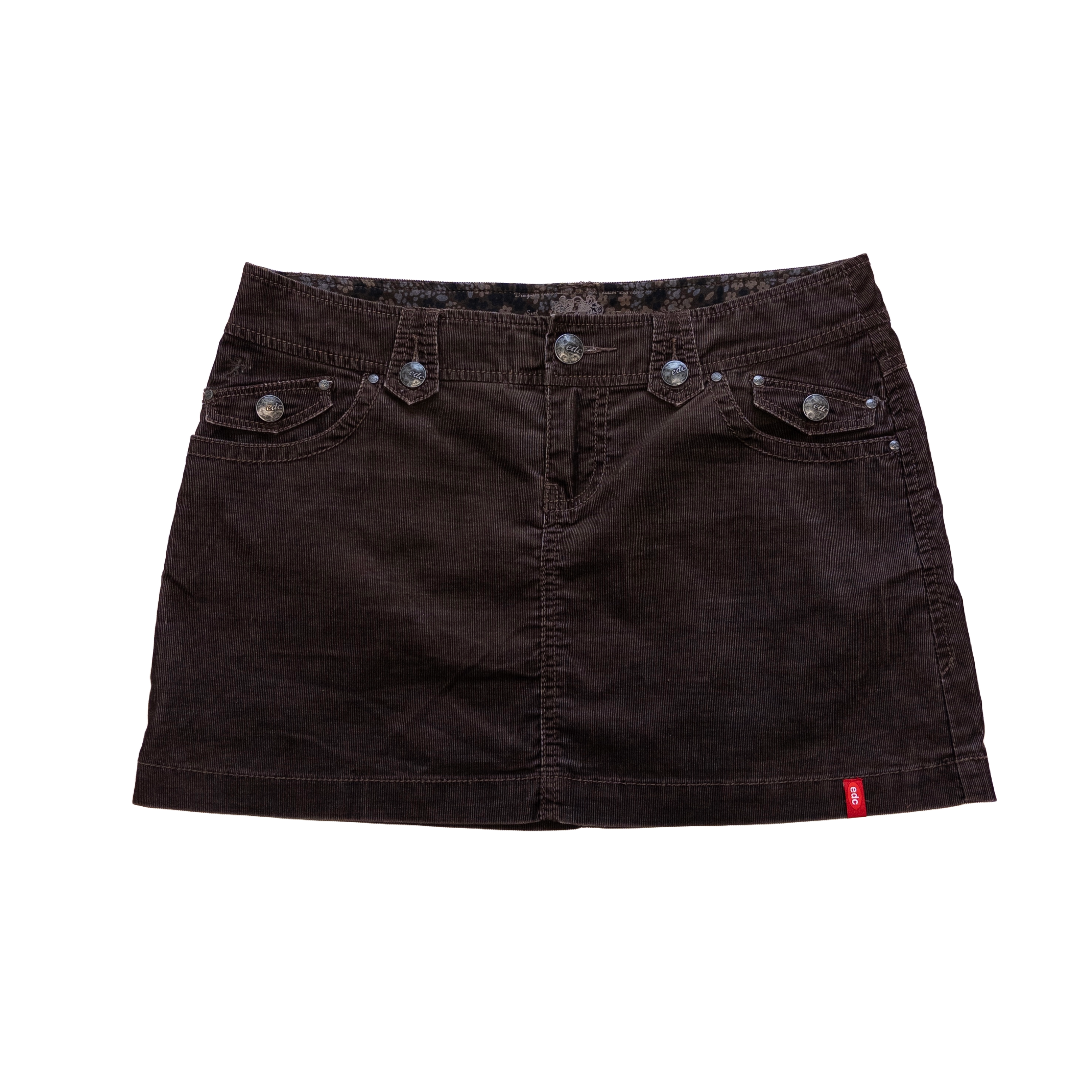 Edc Corduroy Mini Skirt | Brown