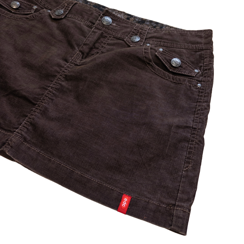 Edc Corduroy Mini Skirt | Brown