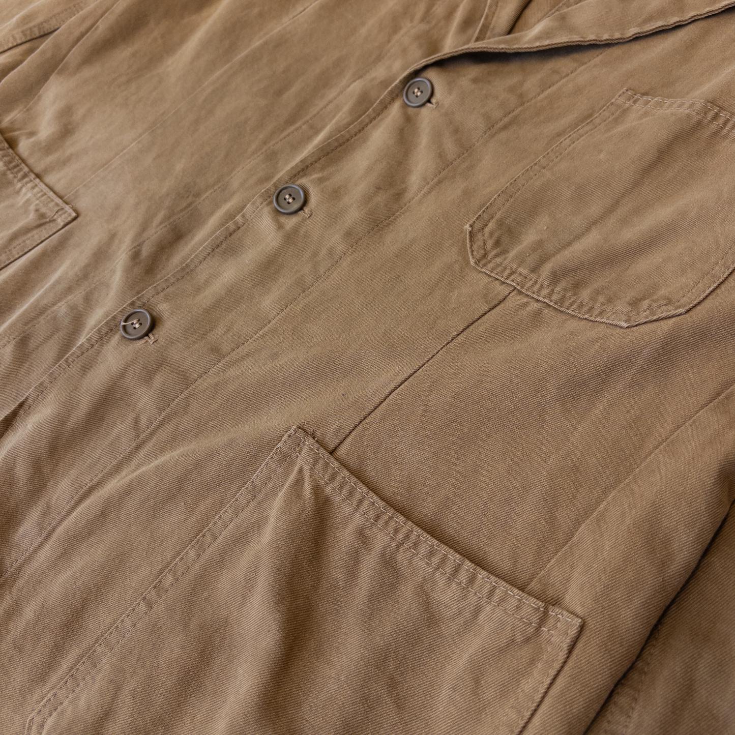 Vintage French Workwear Jacket | Brown