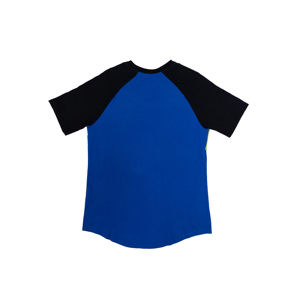 Nike Colour Block Swoosh T-Shirt | M-L | Blue