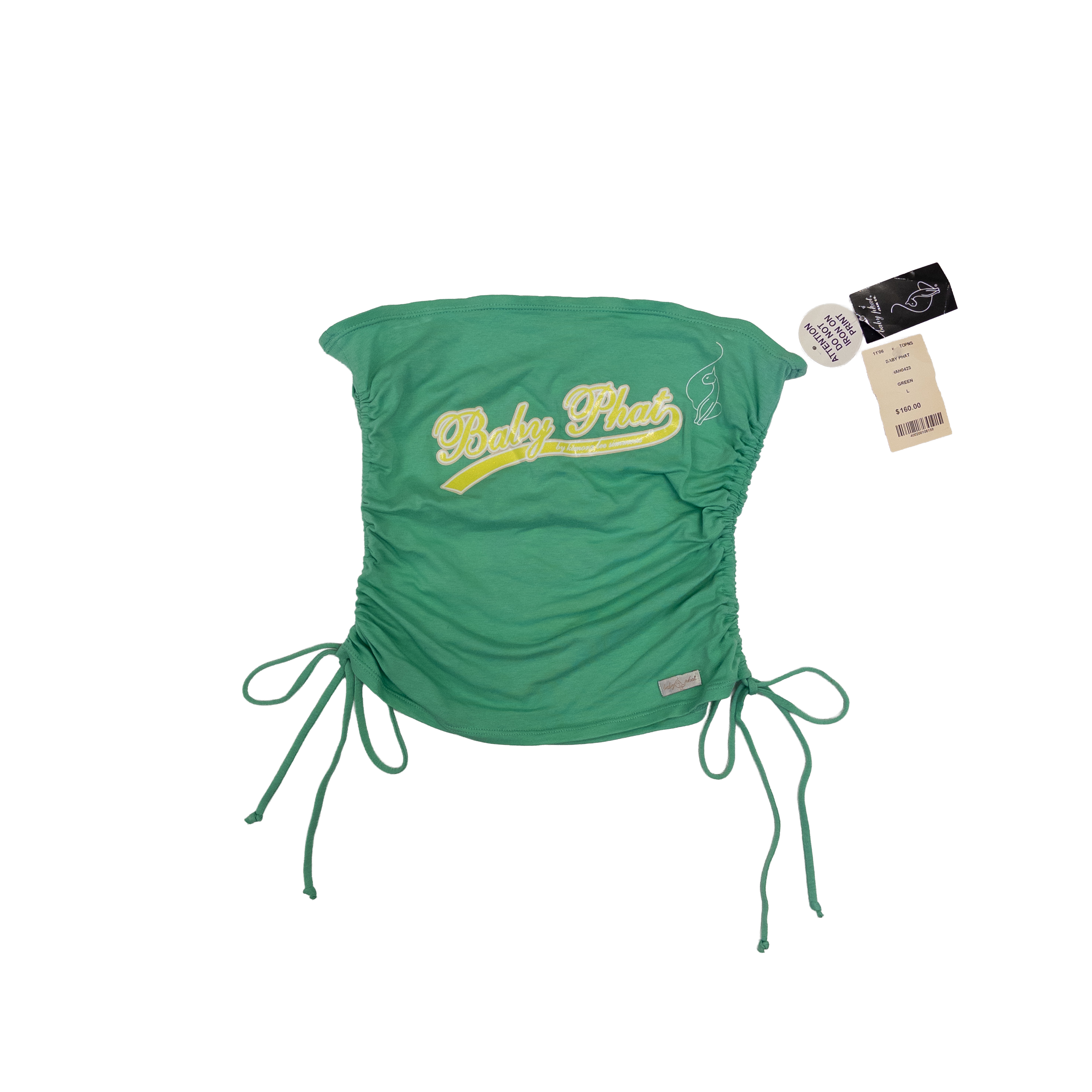 Baby Phat Side Tie Tube Top(Dead stock) | L-XL | Green