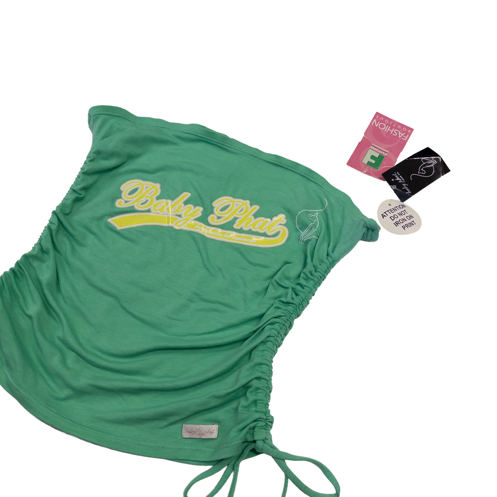Baby Phat Side Tie Tube Top(Dead stock) | L-XL | Green