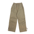 Banding Waist Parachute Pants | M | Khaki