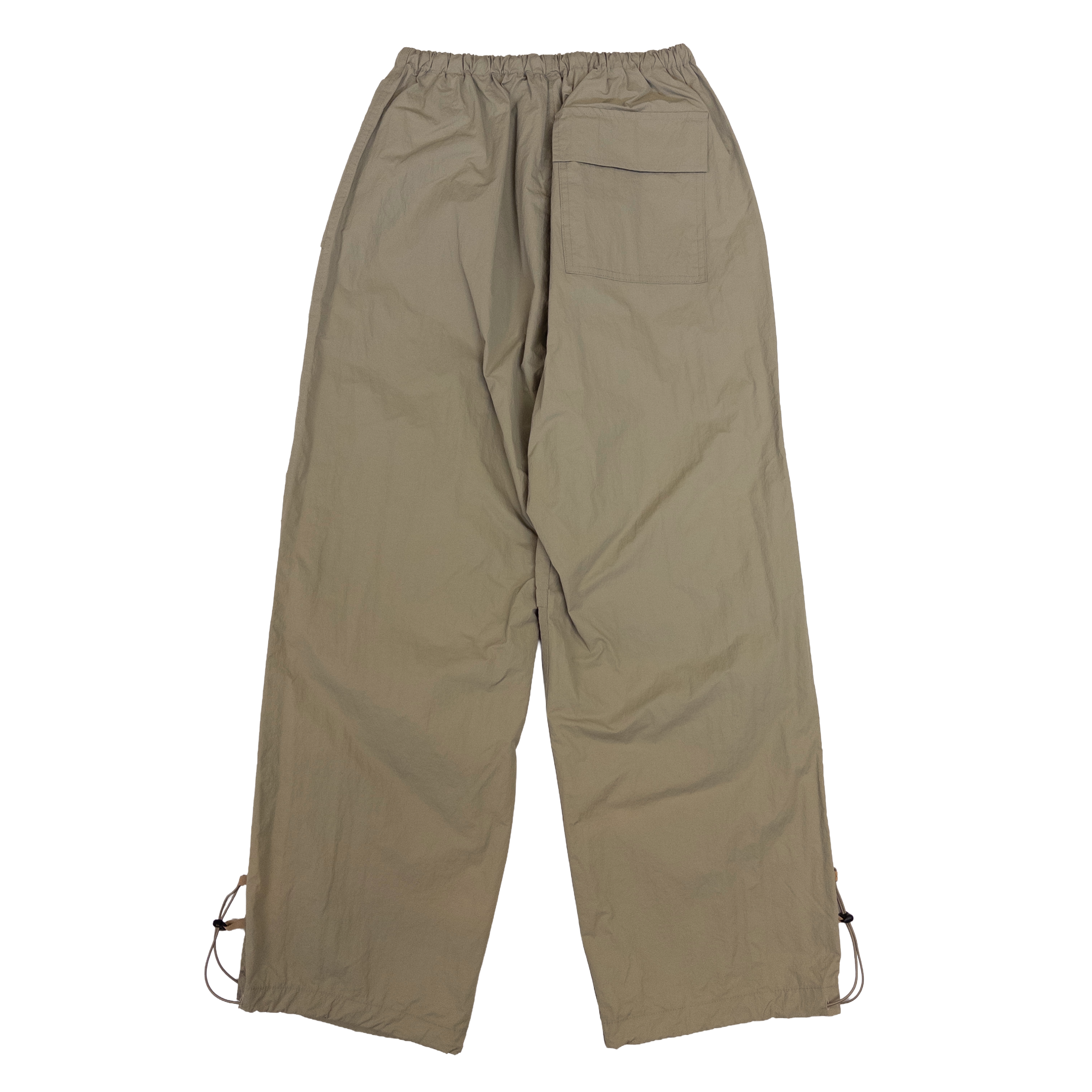 Banding Waist Parachute Pants | M | Khaki