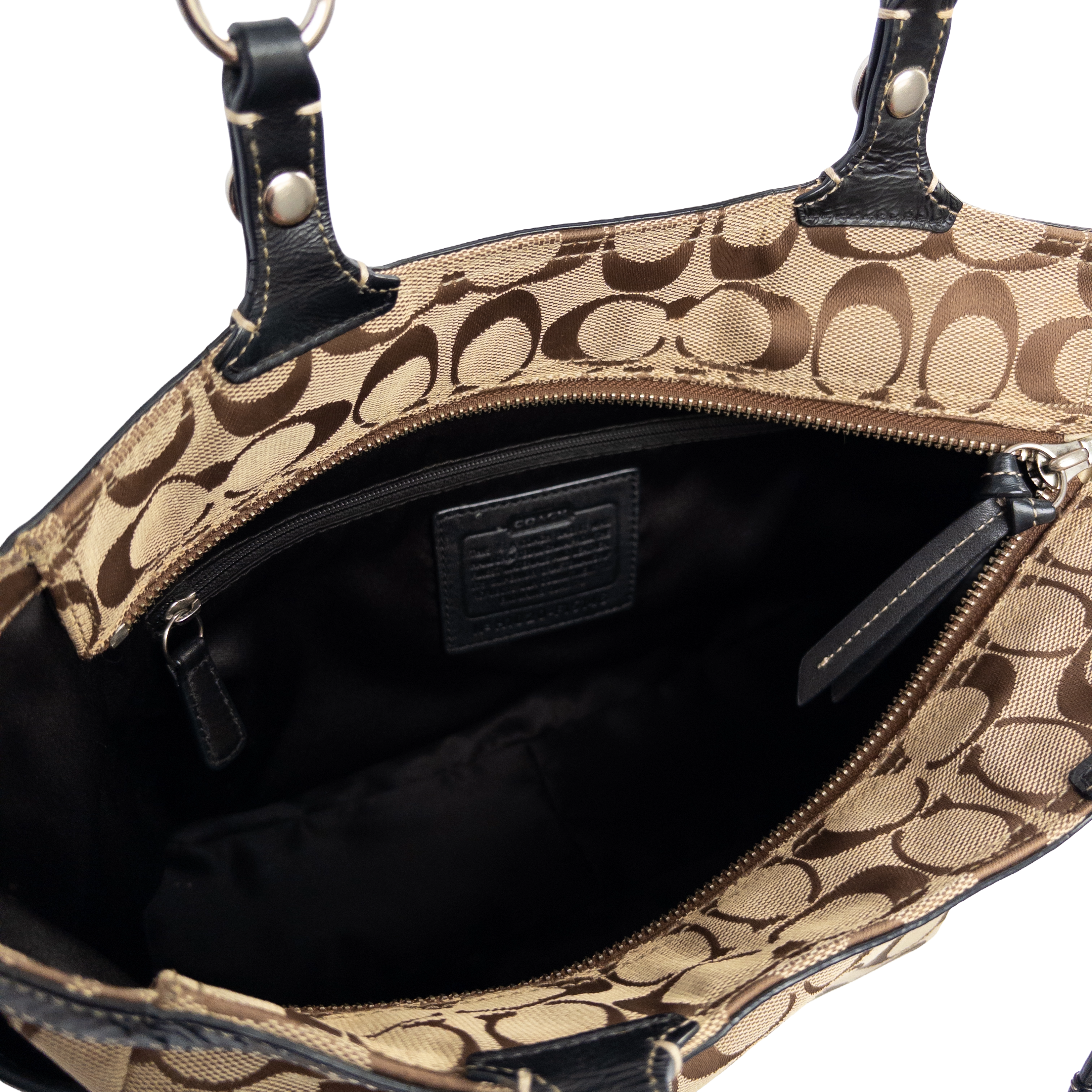 Coach Monogram Shoulder Bag | Beige