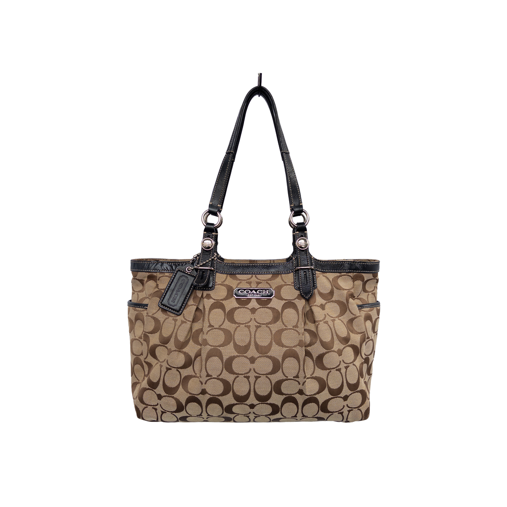 Coach Monogram Shoulder Bag | Beige