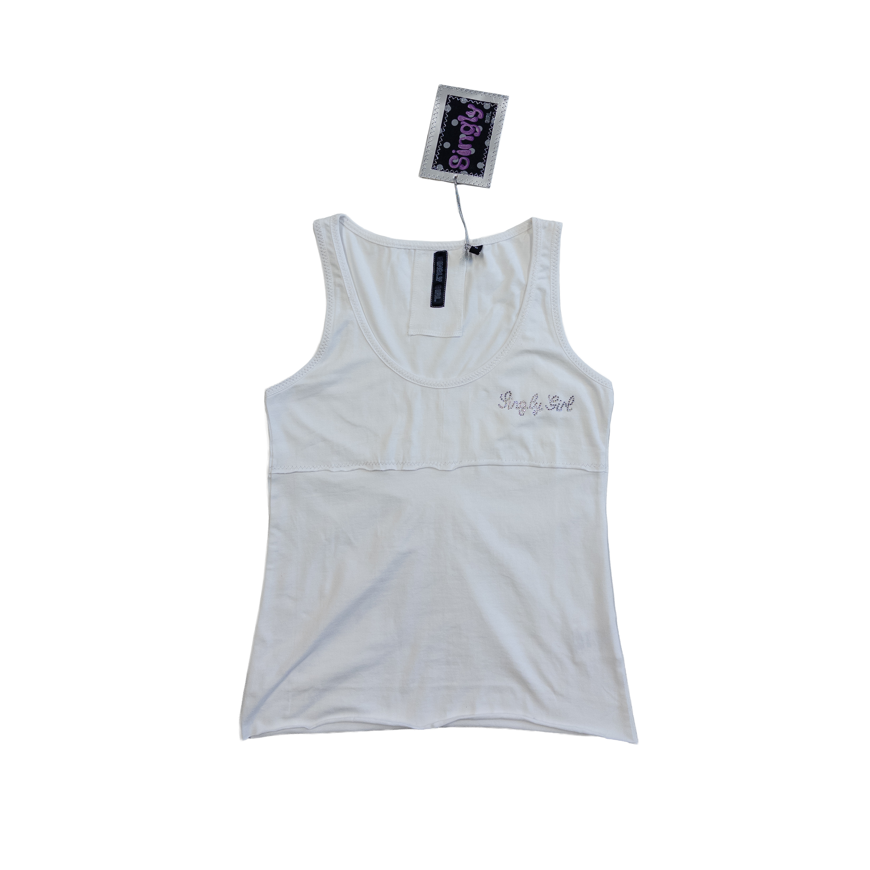 Singly Girl Tank Top(Dead stock) | M | White