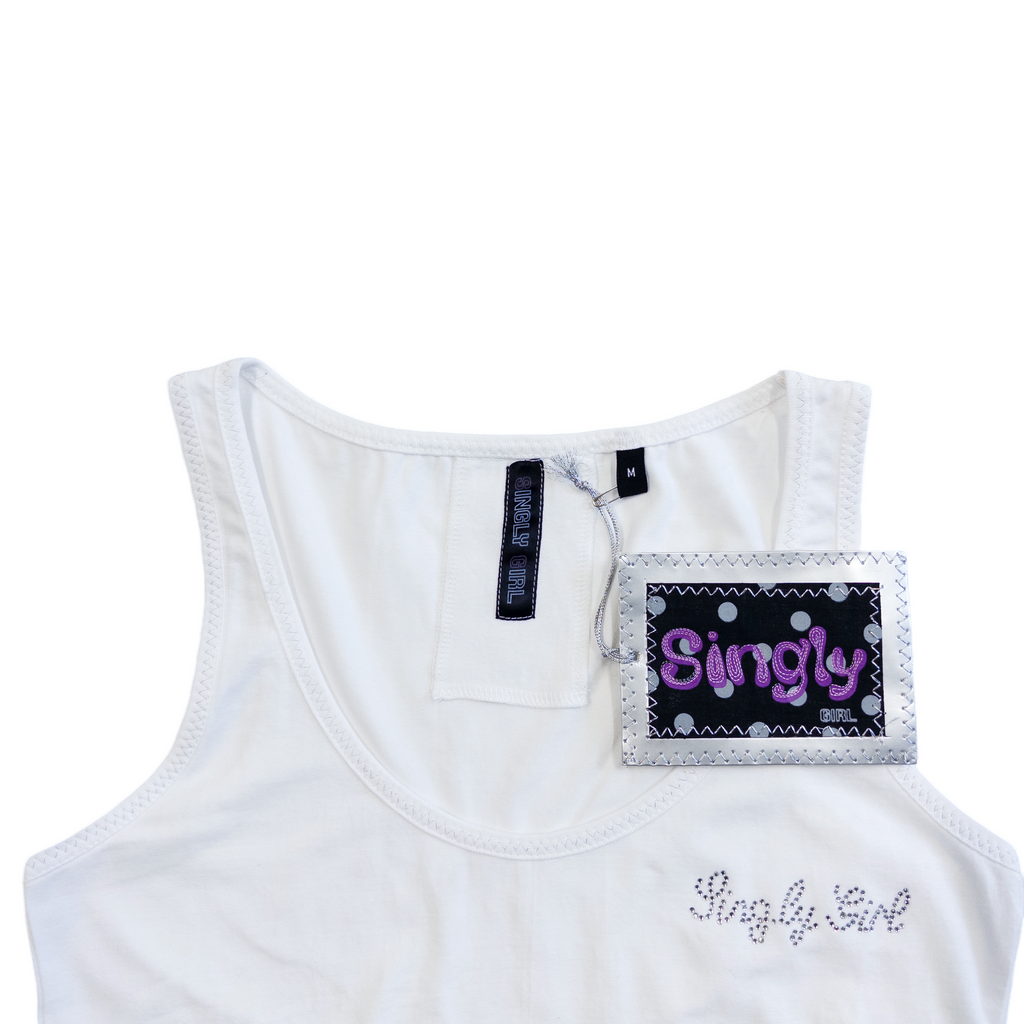 Singly Girl Tank Top(Dead stock) | M | White