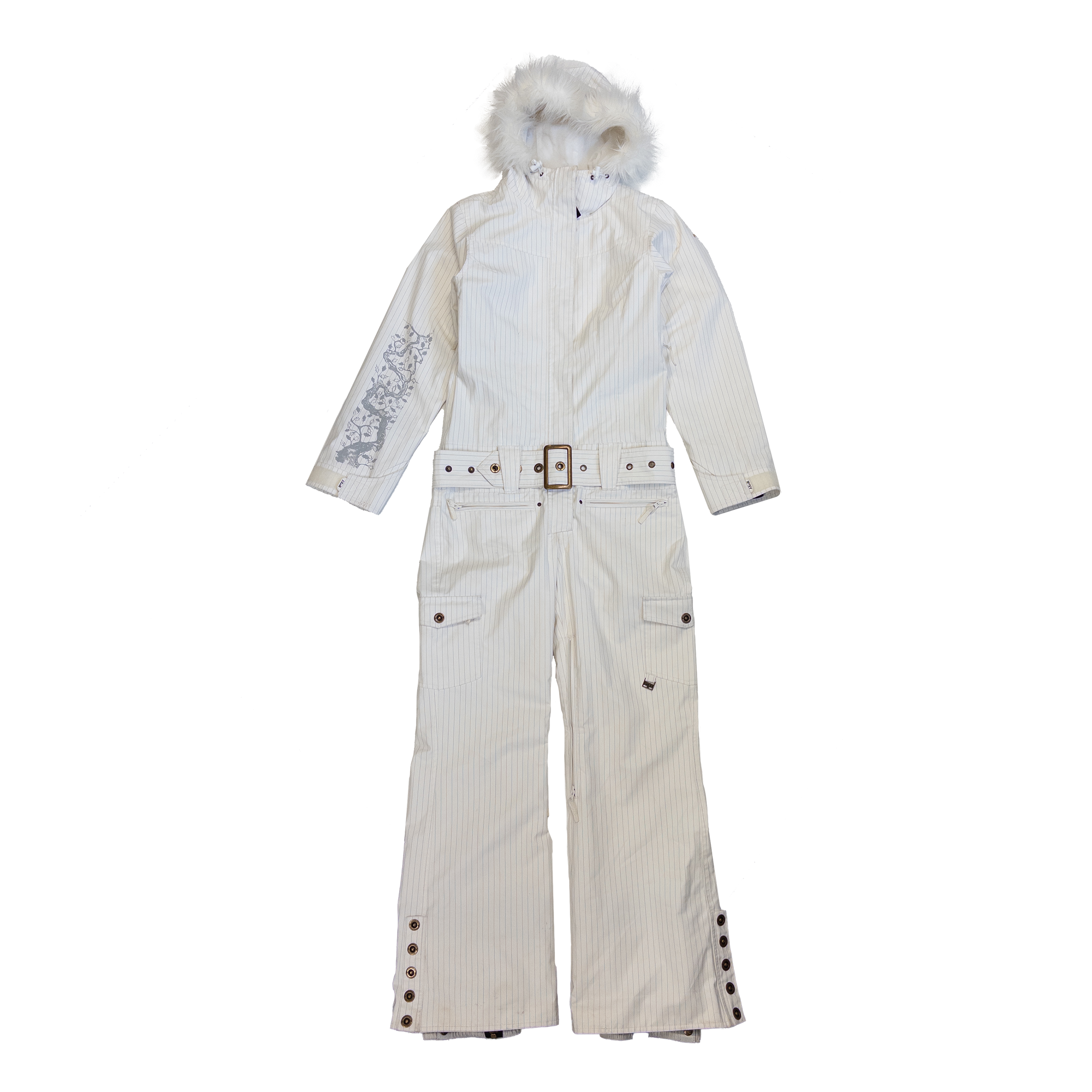 Roxy Belted Snow Jumpsuit | S-M | White