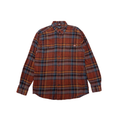 Dickies Tartan Check Long Sleeve Flannel Shirt | M | Brown Check