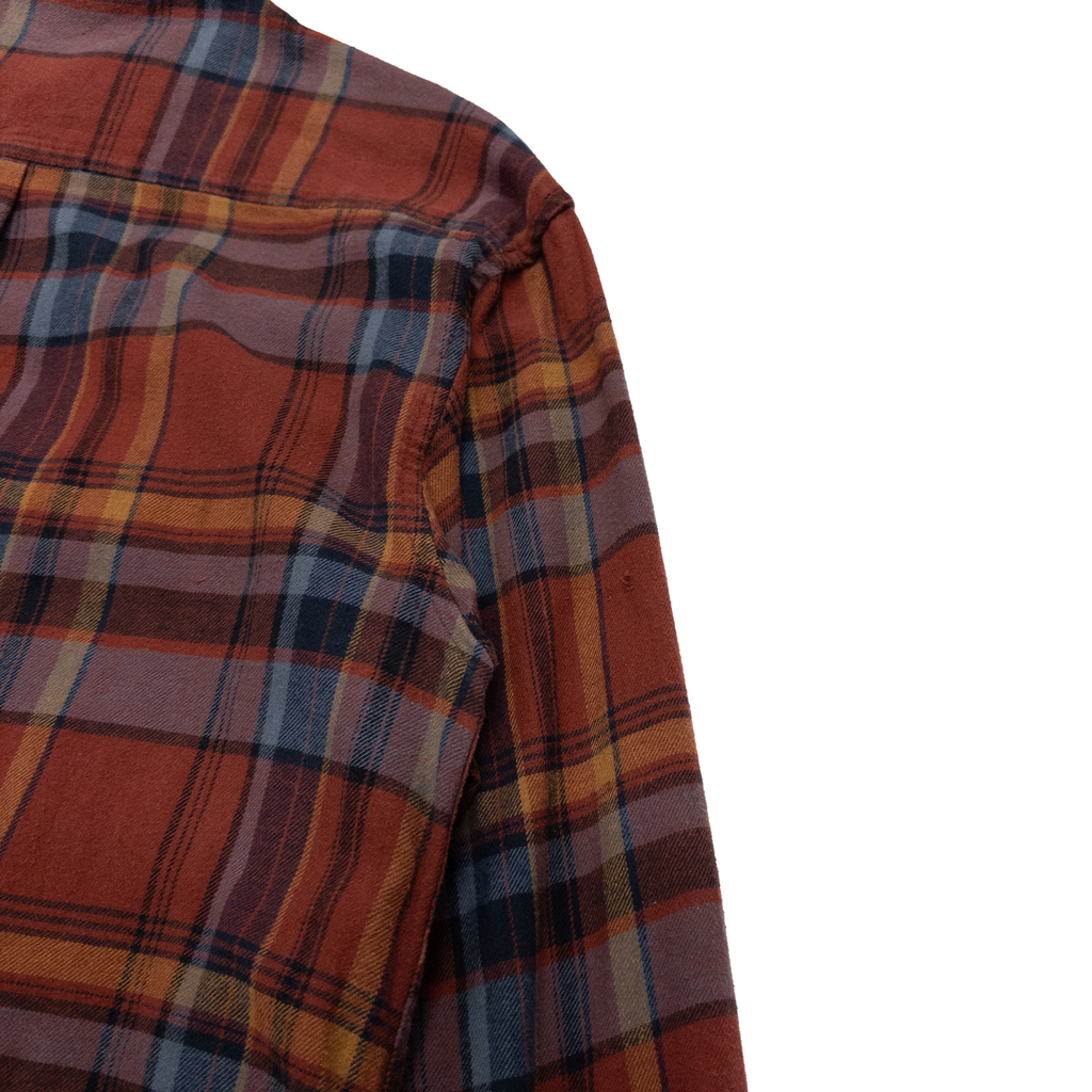 Dickies Tartan Check Long Sleeve Flannel Shirt | M | Brown Check