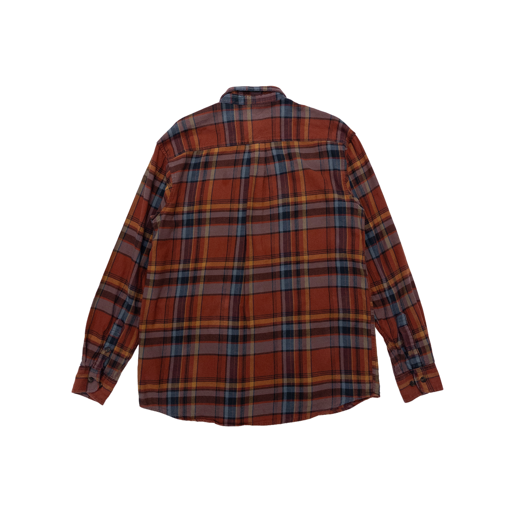 Dickies Tartan Check Long Sleeve Flannel Shirt | M | Brown Check