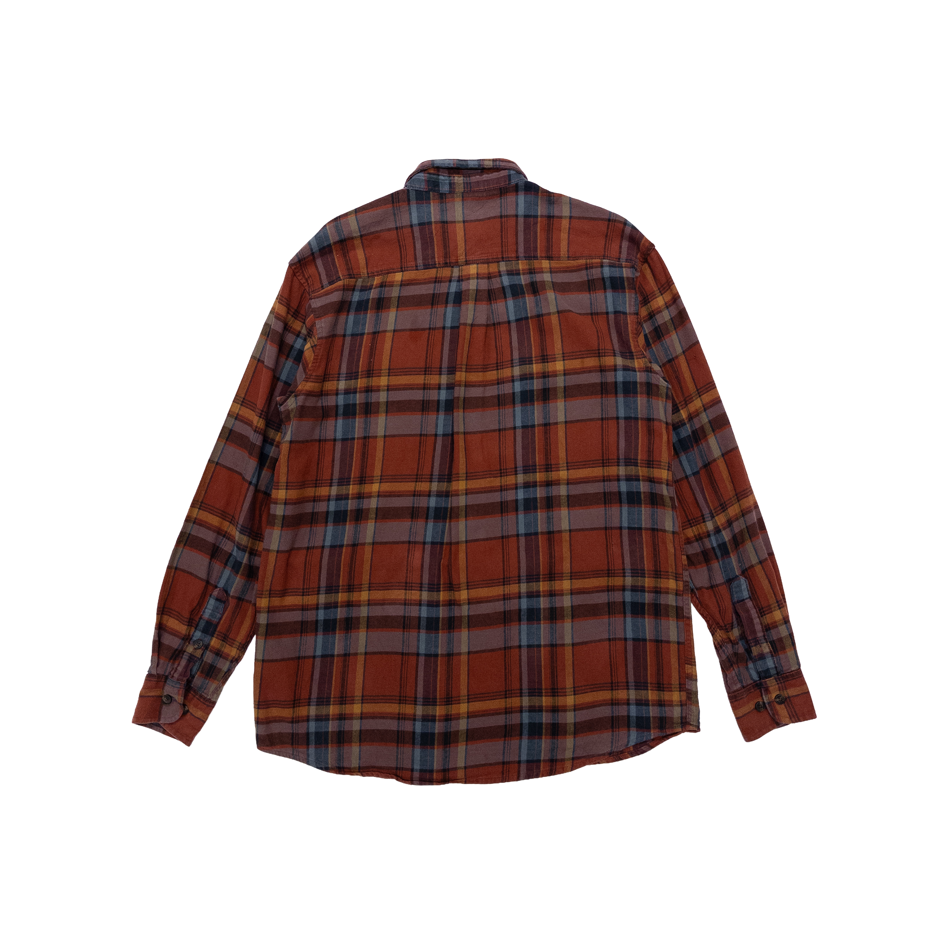 Dickies Tartan Check Long Sleeve Flannel Shirt | M | Brown Check