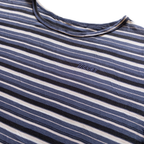 Dickies Striped Cropped T-Shirt | S | Navy Striped