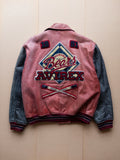 AVIREX Leather Varsity Jacket | S-M | Red