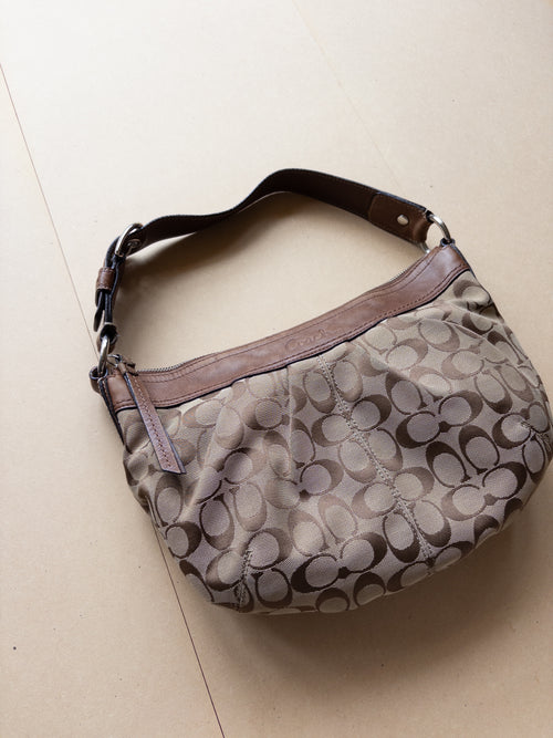 Coach Monogram Handbag | Brown