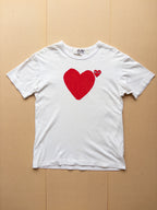 COMME des GARÇONS PLAY Heart T-shirt | White