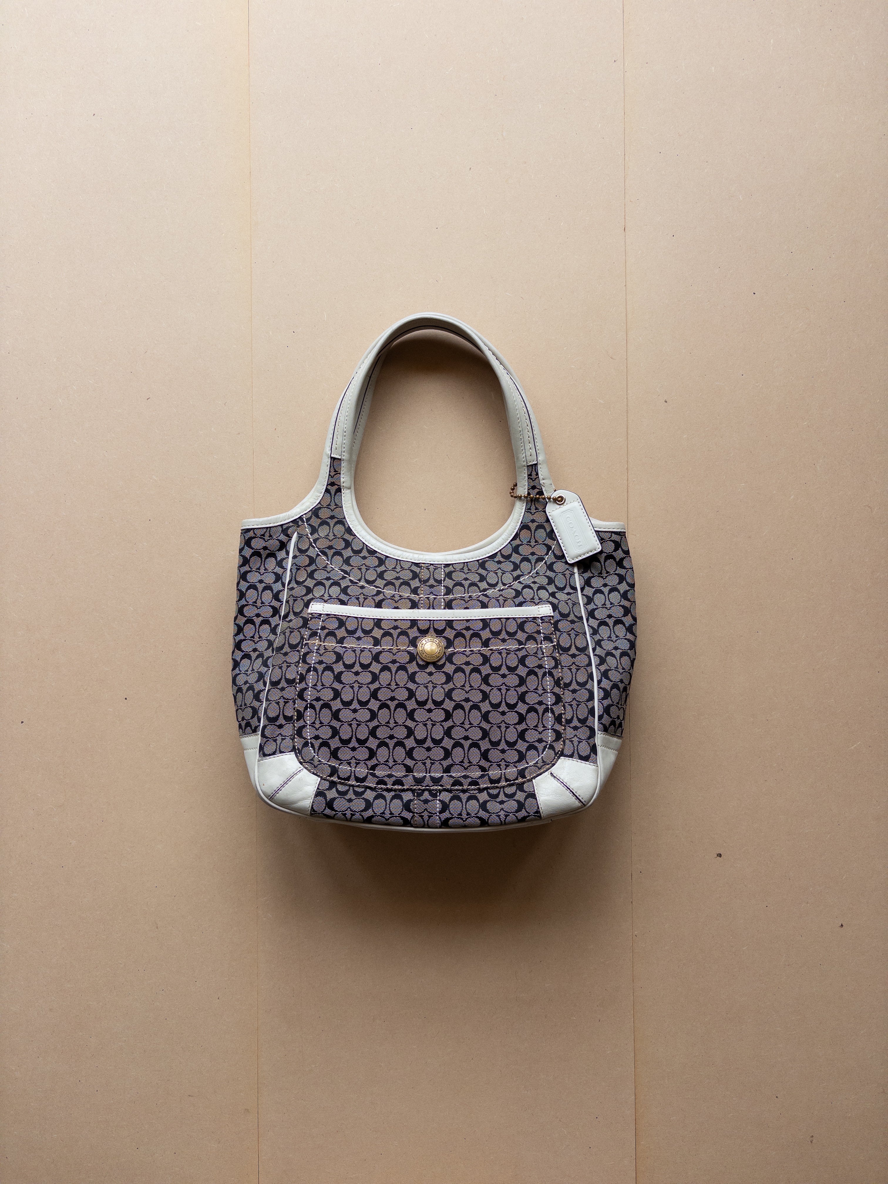 Coach Monogram Handbag | Cream