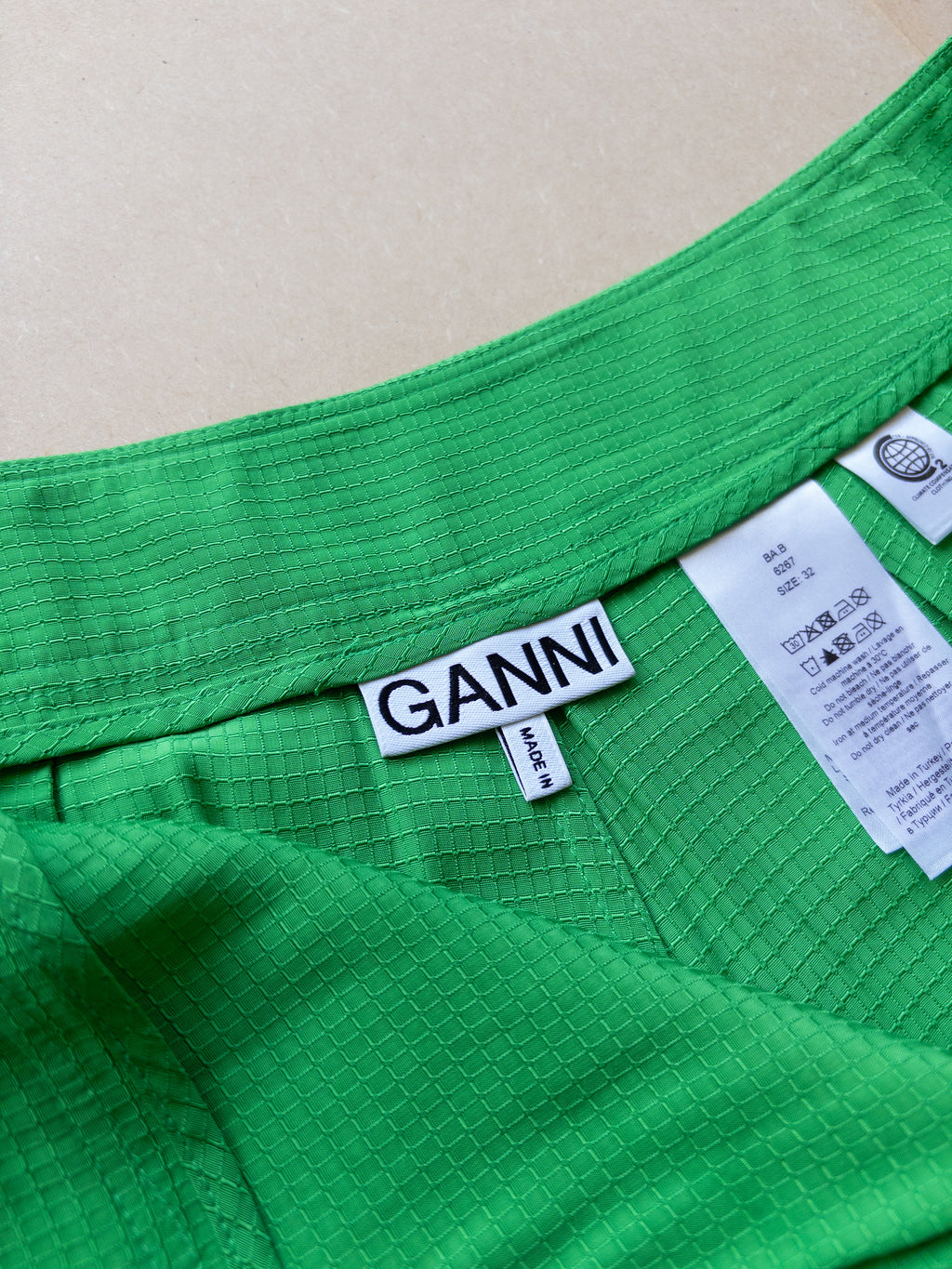 Ganni Asymmetrical Skirt | M | Green