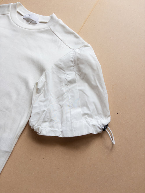 Toga Pulla Banding Sleeve Shirt | M | White