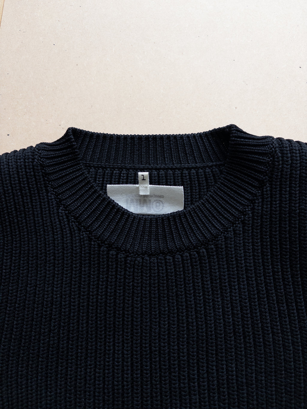 MM6 Rib Knit Flared Jumper | M | Black