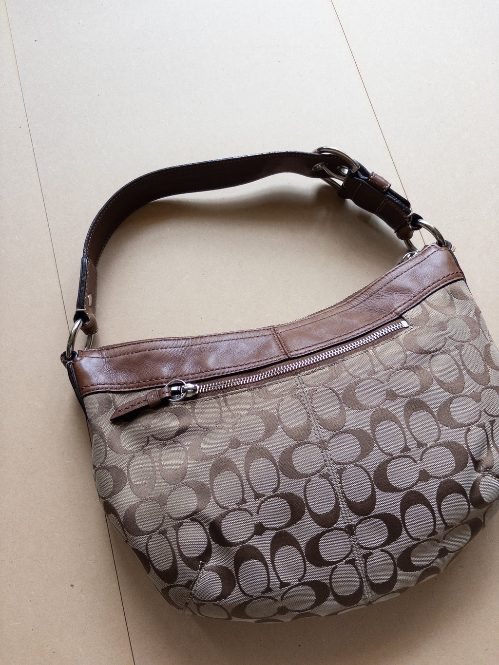 Coach Monogram Handbag | Brown