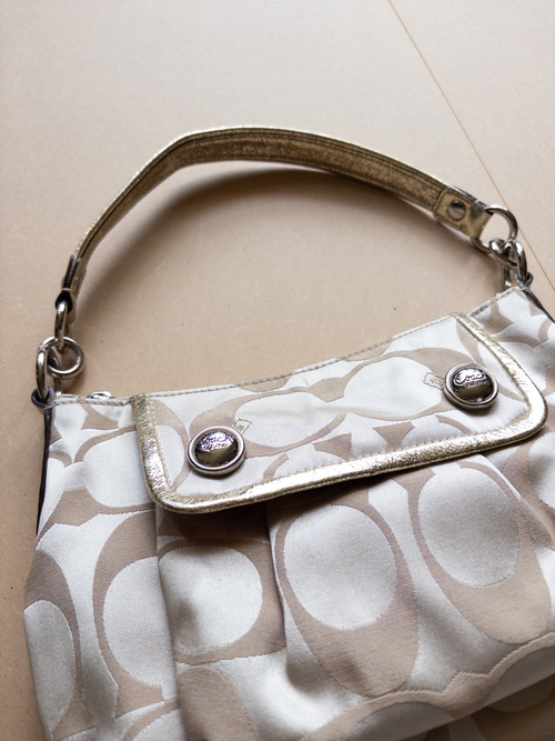 Coach Monogram Handbag | Beige