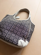 Coach Monogram Handbag | Cream