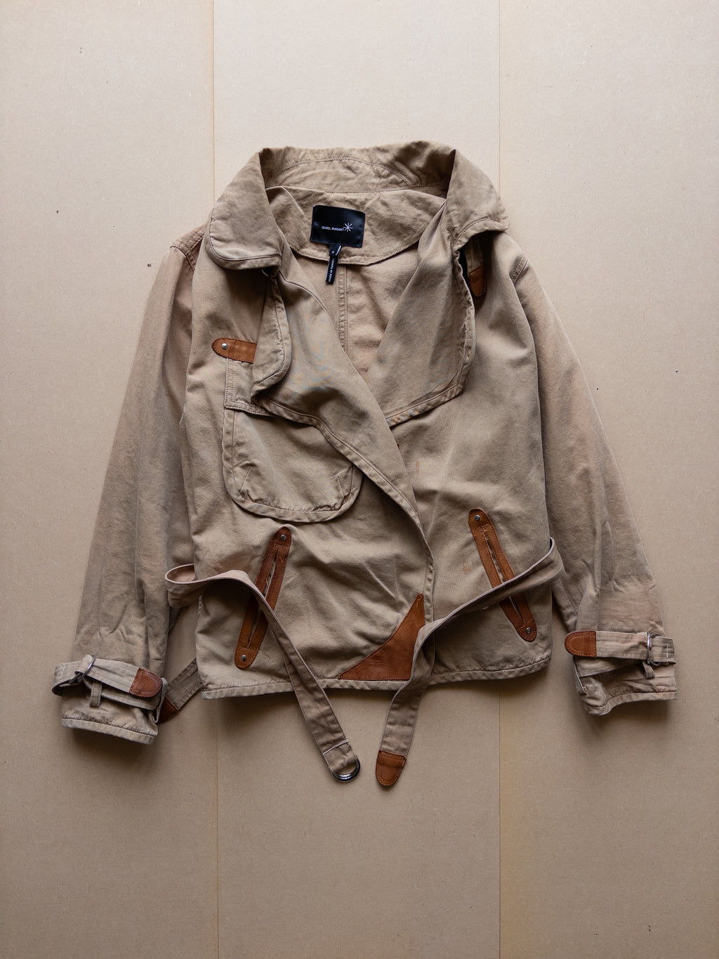 Isabel Marant Short Trench Coat | M | Tan