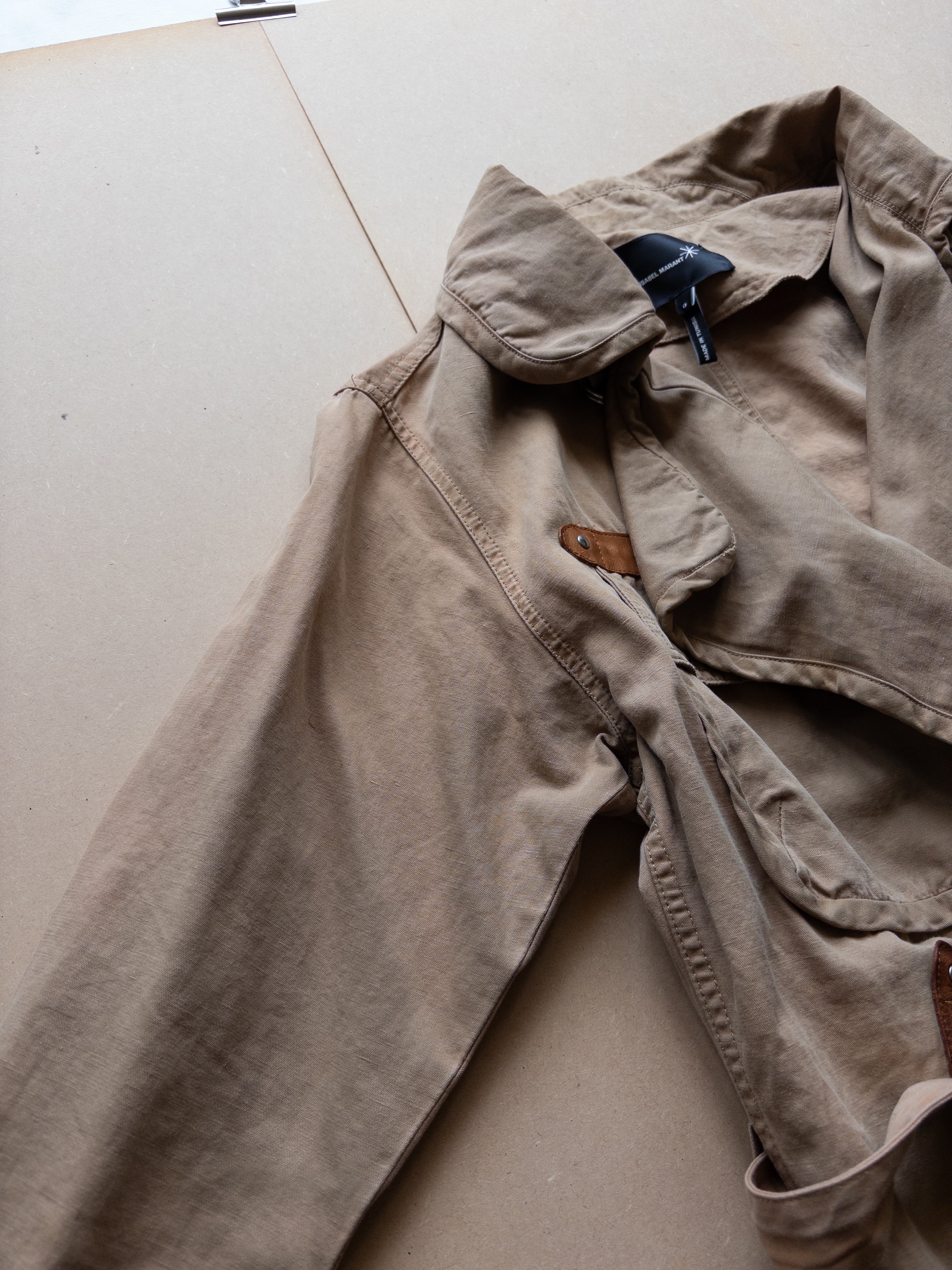 Isabel Marant Short Trench Coat | M | Tan