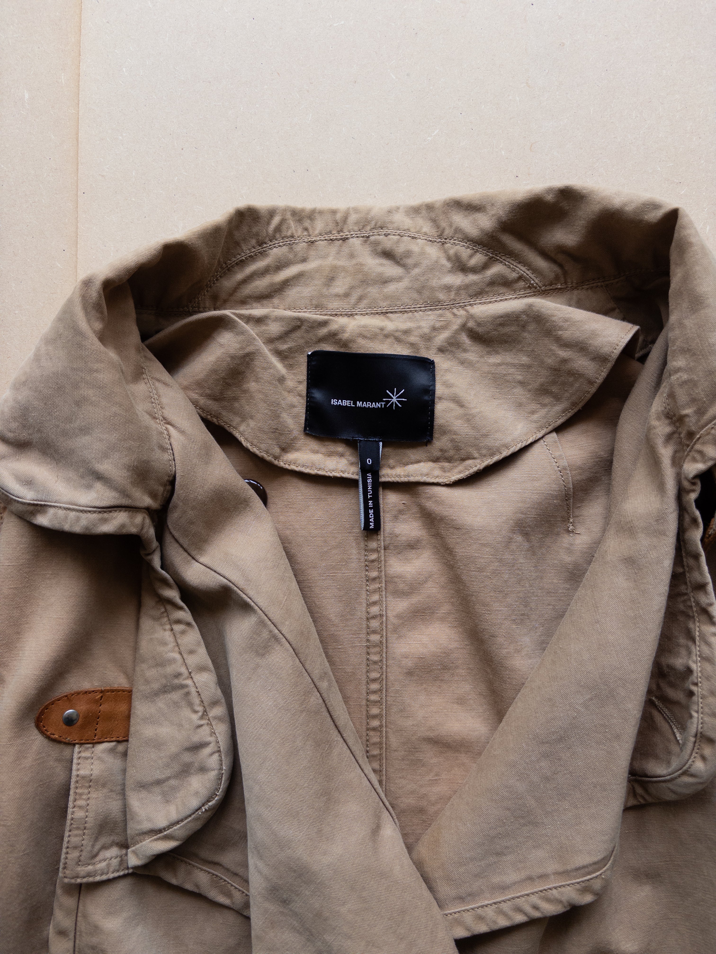Isabel Marant Short Trench Coat | M | Tan