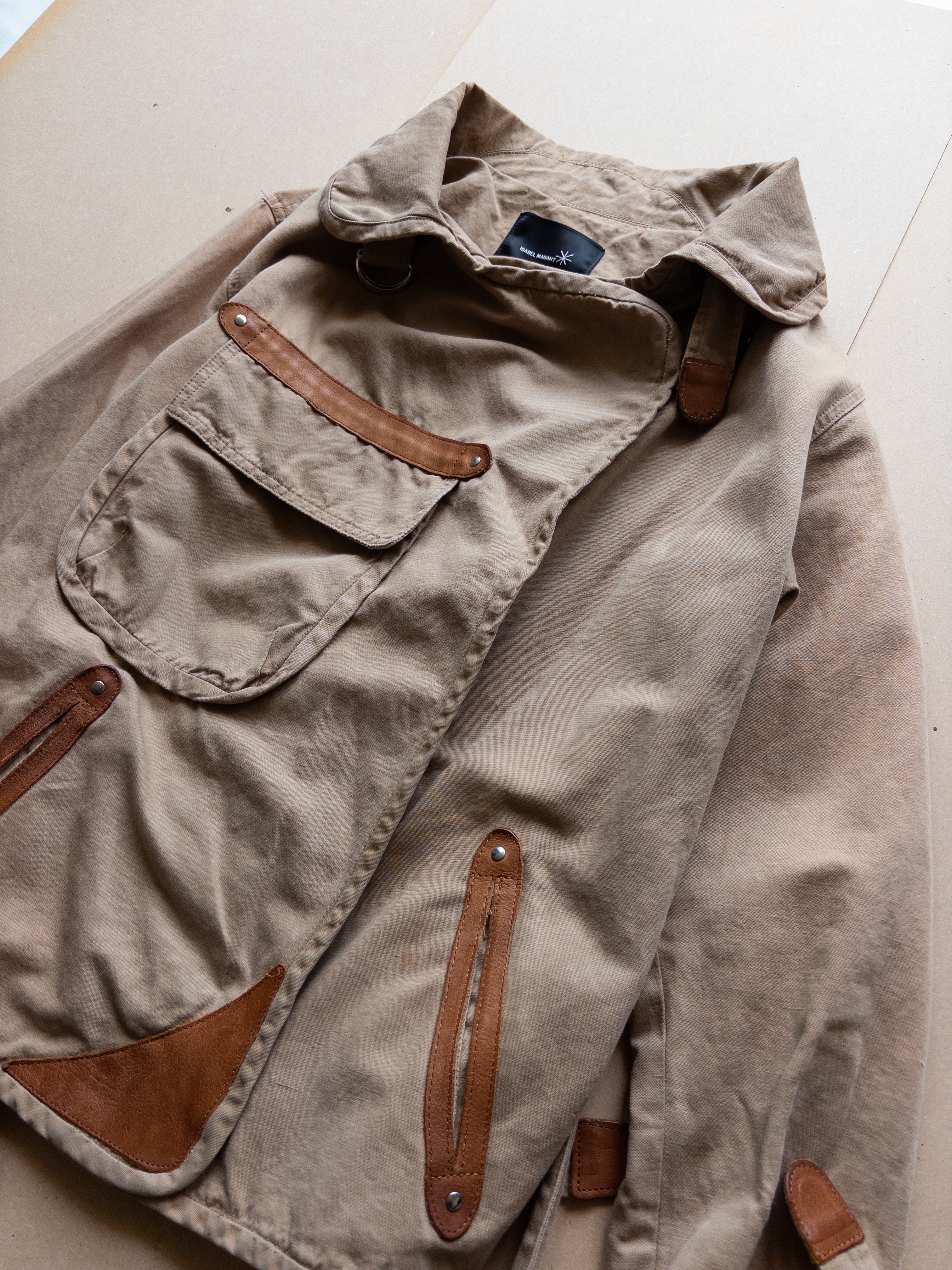 Isabel Marant Short Trench Coat | M | Tan