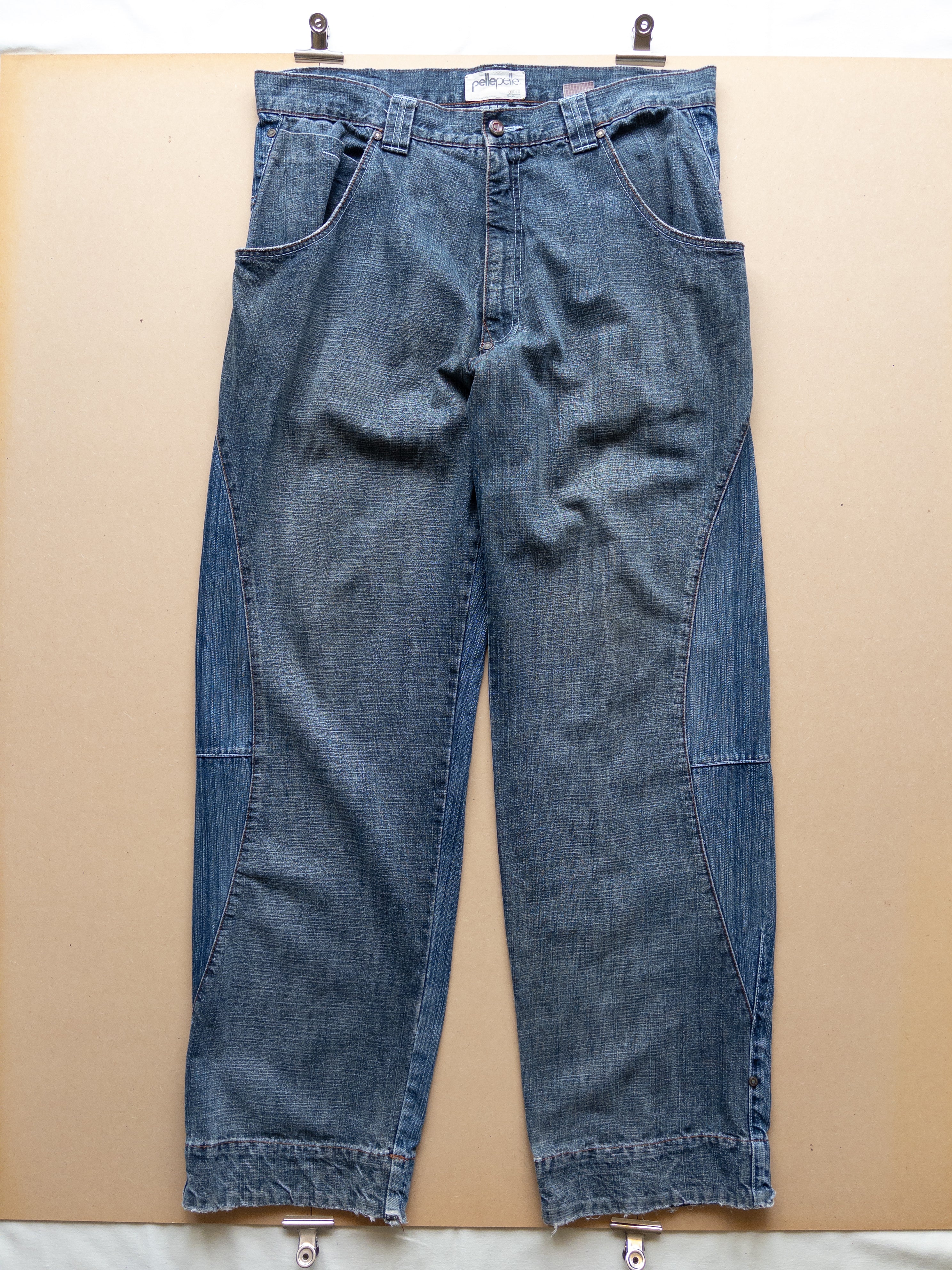 Pelle Pelle Wide Fit Jeans | 36 | Mid Washed