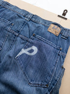 Pelle Pelle Wide Fit Jeans | 36 | Mid Washed