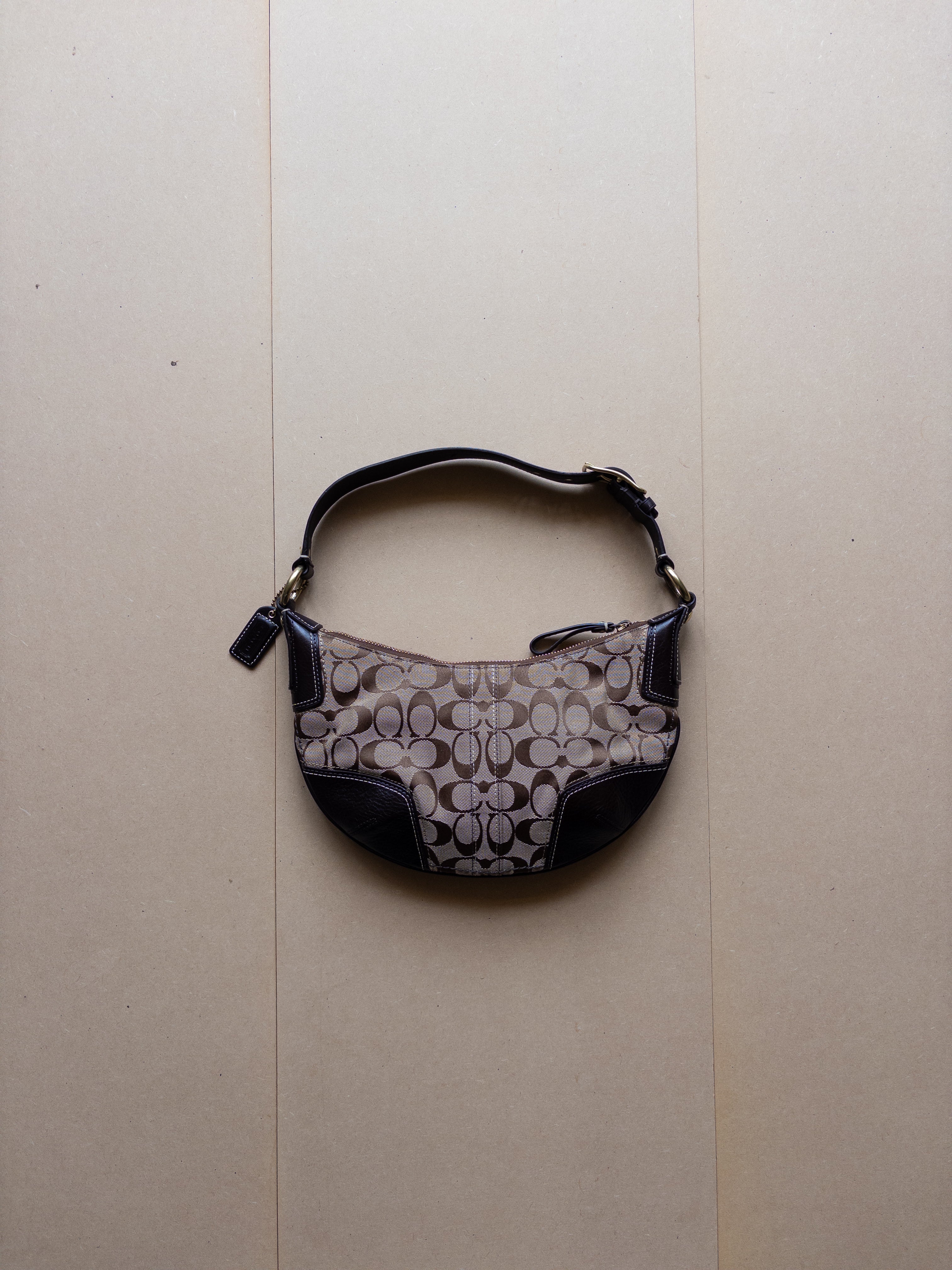 Coach Monogram Saddle Bag | Brown