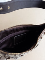 Coach Monogram Saddle Bag | Brown
