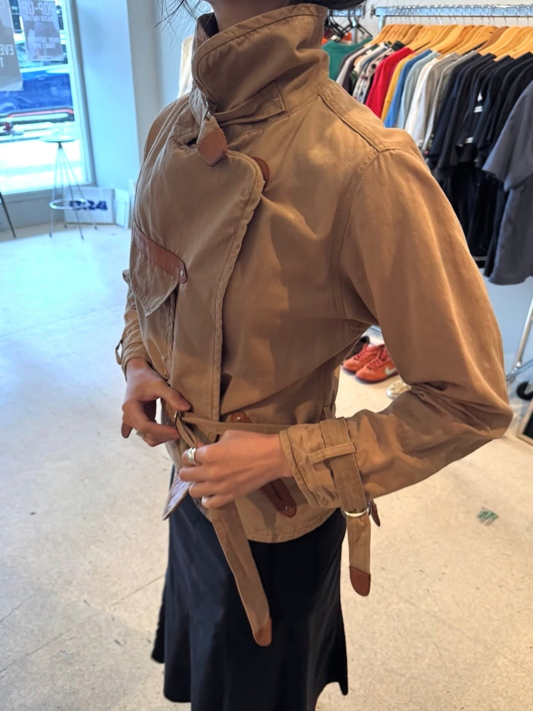 Isabel Marant Short Trench Coat | M | Tan