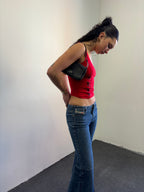 Class Lace Up Tank | Red