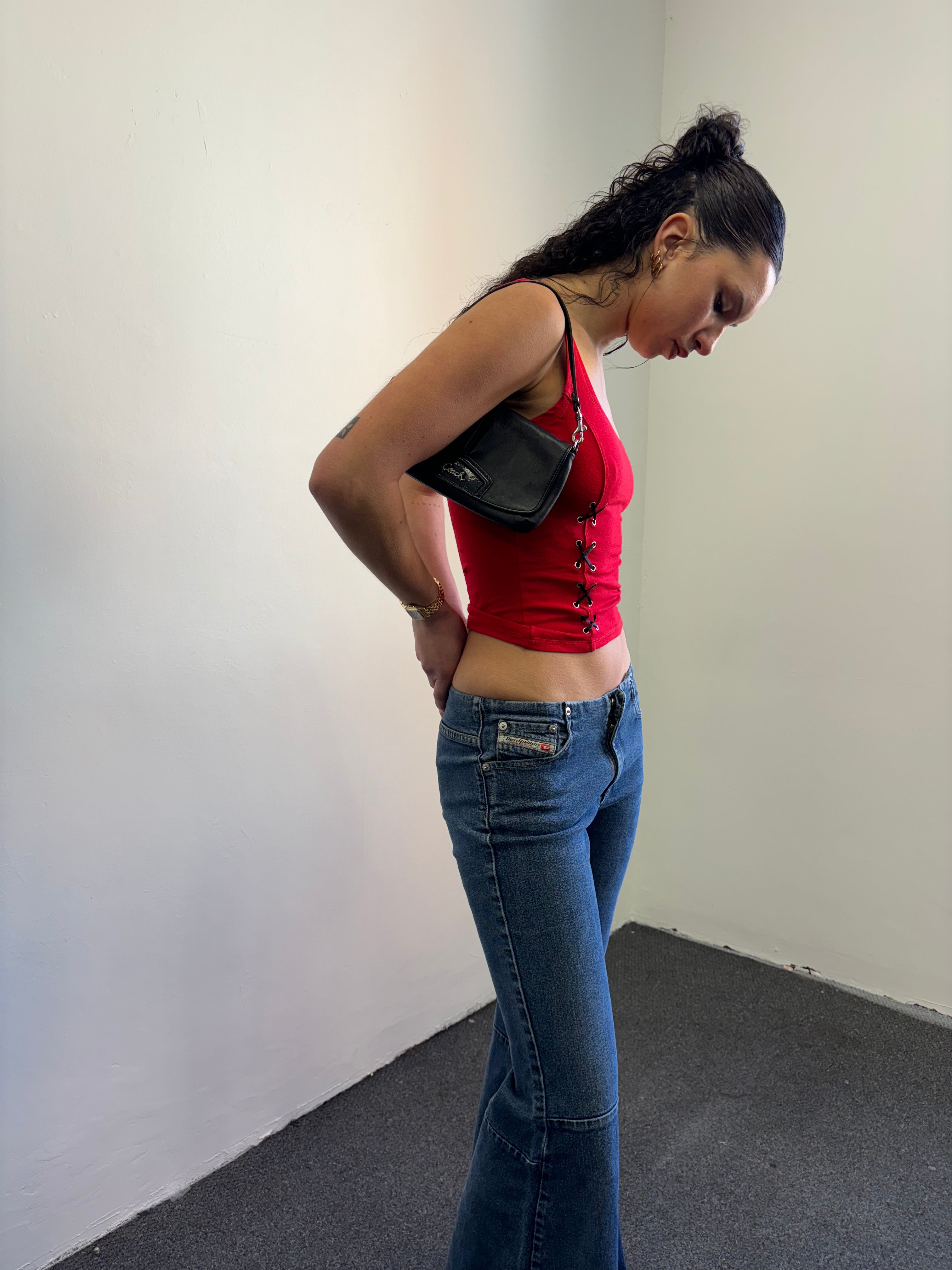 Class Lace Up Tank | Red