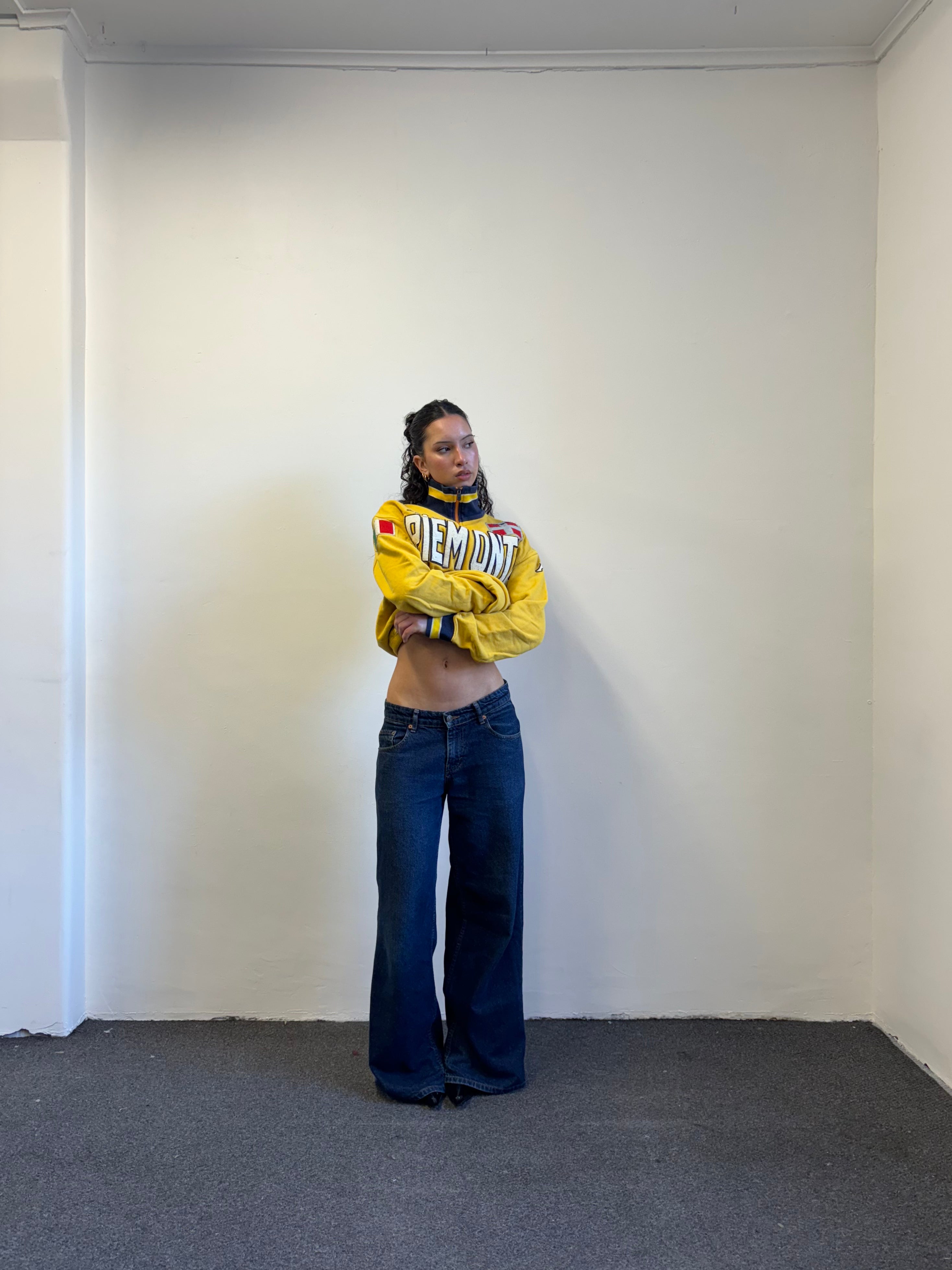 Kappa Piemonte Quarter Zip Jumper | Yellow